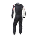 OMP TECNICA EVO SUIT BLACK/WHITE SIZE 58 FIA 8856-2018 + SFI
