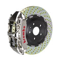 Brembo 05-13 Corvette Front GTR BBK 6 Piston Billet 380x34 2pc Rotor Drilled- Nickel