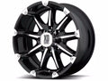 KMC XD SERIES XD779 BADLANDS GLOSS BLK MACH 20x9 6X135 bp 5.71 b/s 18 offset