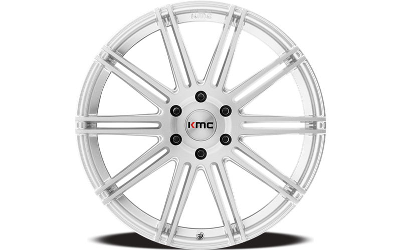 ~(37 lbs. 25X25X12)~ KM707 22X9.5 6X5.5 BRUSHED SLV 30MM