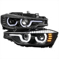F30 PROJECTOR HEADLIGHTS MATTE BLAC