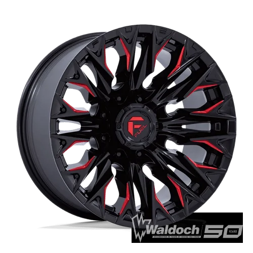 D823 20X9 8X6.5 G-BLK MILL C-RED 20