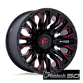 D823 20X9 8X6.5 G-BLK MILL C-RED 20