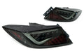 OLM Scythe Style LED Taillights (Smoke Lens Black Base White Bar) - 2022 BRZ GR86