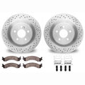 DFC 00-02 Dodge Ram 3500 Front Drill/Slot Geoperf Rotors Ultimate Duty Perf Pads w/Hardware