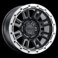 Raceline 956BS Compass 17x8in / 6x120 BP / 30mm Offset / 67.1mm Bore - Black & Silver Lip Wheel