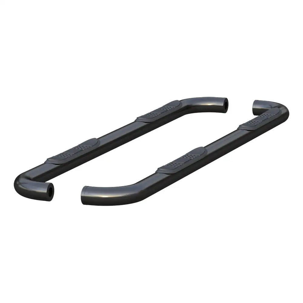 3IN ROUND SEMIGLOSS BLACK STEEL SIDE BARS