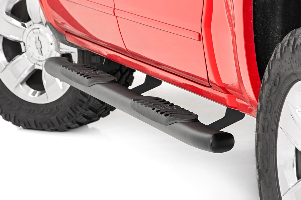 ~(52 lbs. 91X10X8)~ GM Oval Nerf Step Bars (07-18 GM 1500 07-19 2500HD 3500 HD 19 Classic Crew Cab)