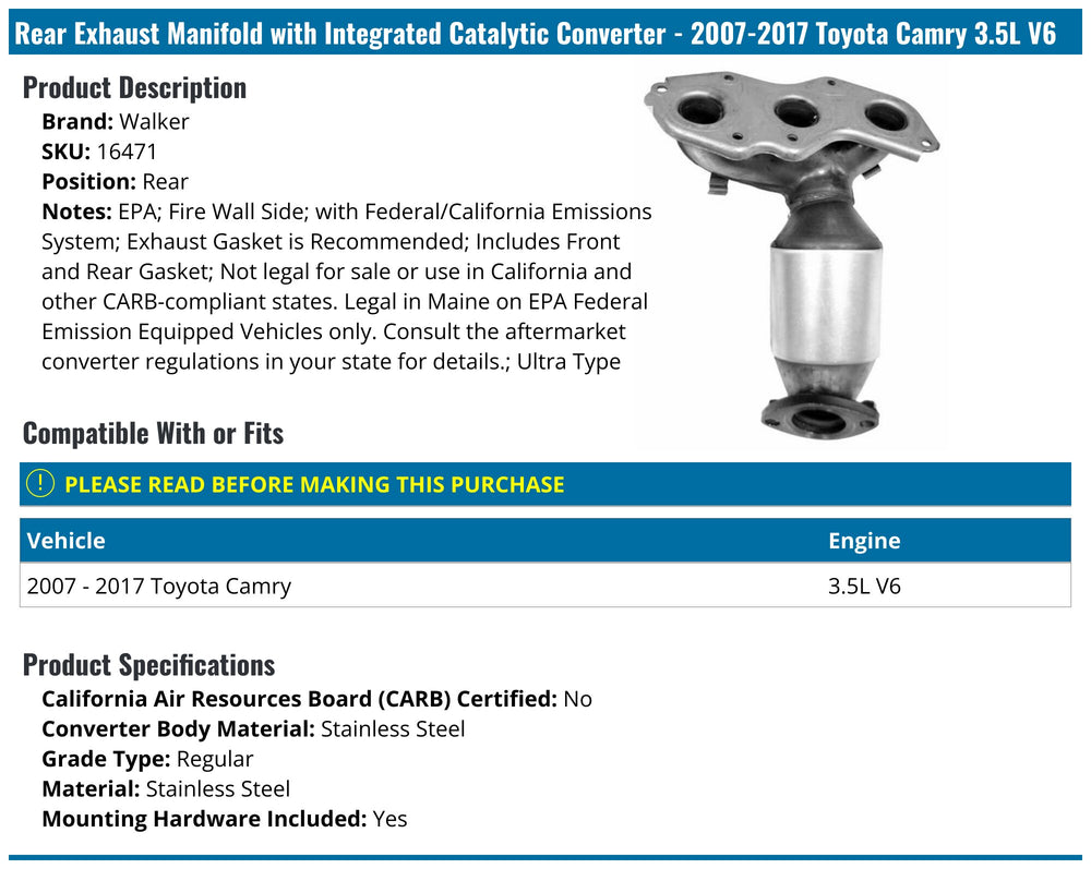 MANIFOLD CONVERTER - ULTR