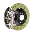 Brembo SS Rear GTR BBK 4 Piston Billet380x28 2pc Rotor Drilled- Nickel Plated
