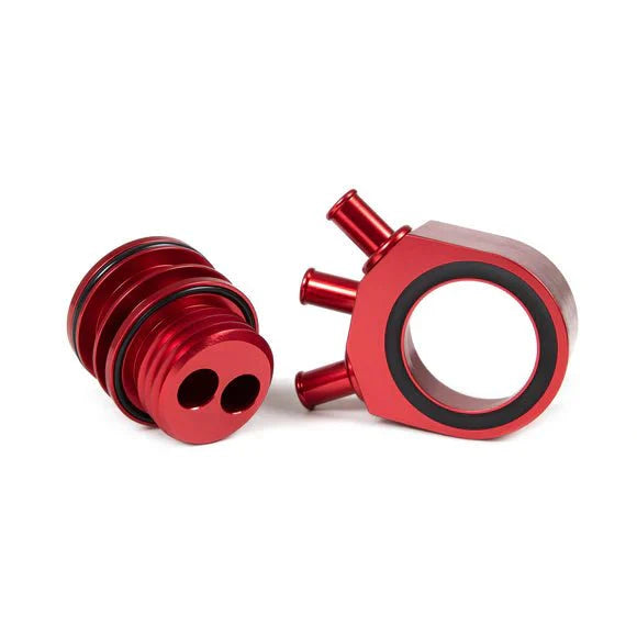 GrimmSpeed 02-07 WRX / 04-10+ STi RED Air Oil Separator