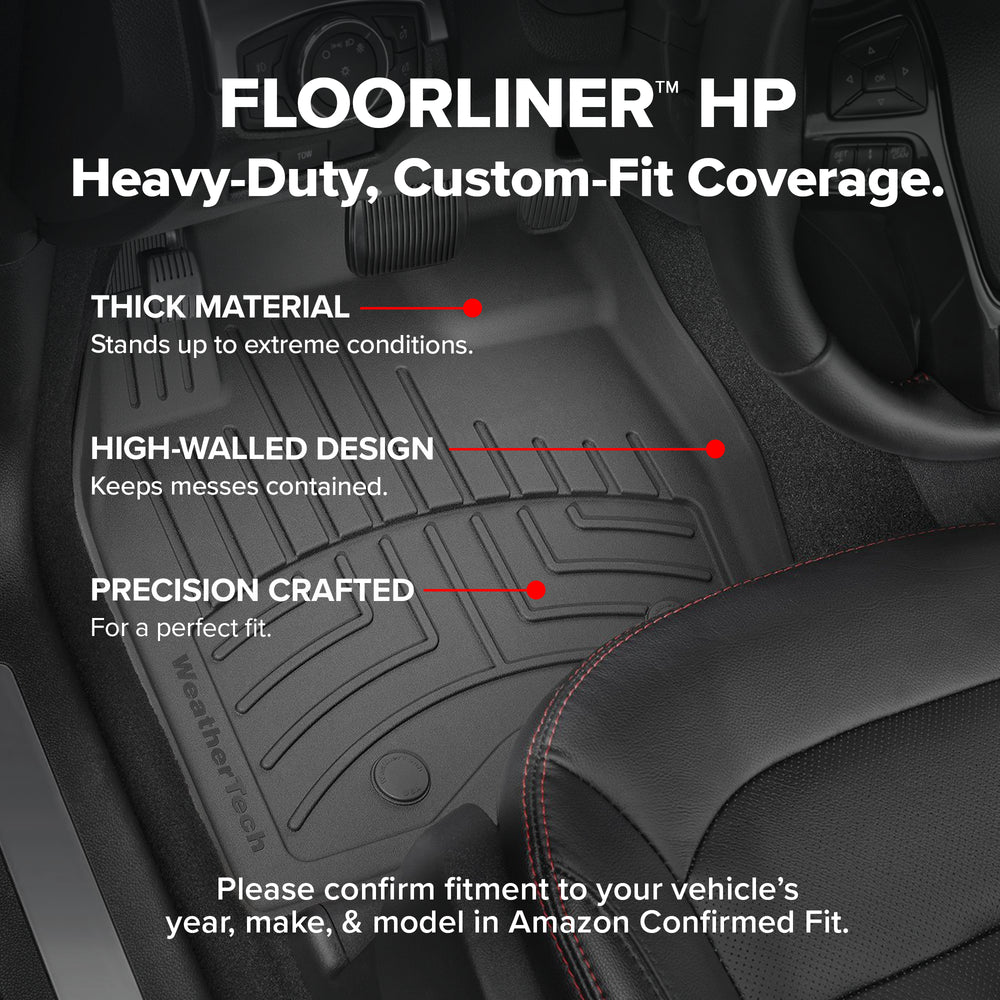 WeatherTech Black Front Rear FloorLiner HP Fits -20-20 Escalade 44607-1-5IM