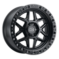 KELSO 17x9.0 5/114.3 ET18 CB76.1 MATTE BLK W/BLK BOLTS