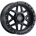 KELSO 17x9.0 5/114.3 ET18 CB76.1 MATTE BLK W/BLK BOLTS