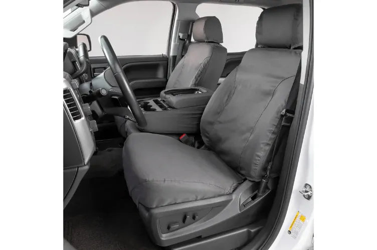 Covercraft 10-13 GMC or Polycotton SeatSaver Custom Front Row Seat Covers - Grey