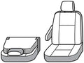 SEAT SAVER 1ST ROW POLYCOTTON MISTY GREY