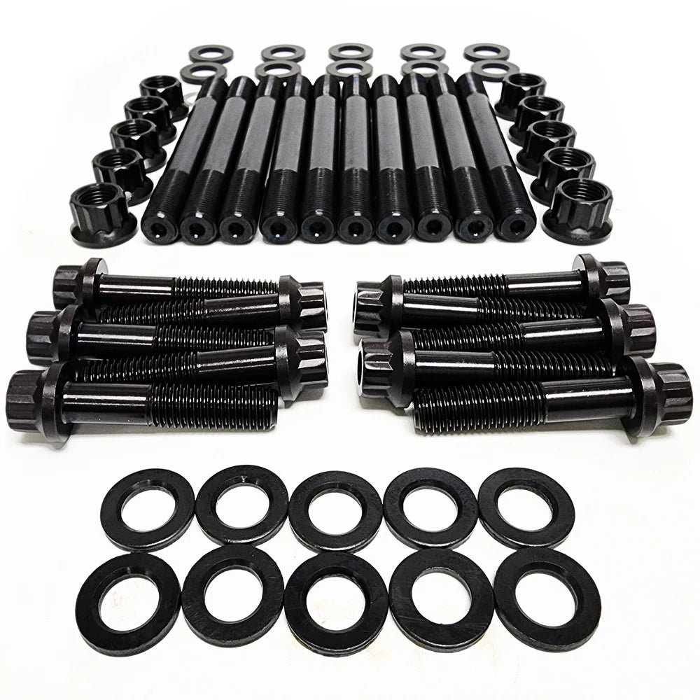 MAIN CAP STUD KIT CHEVY DURAMAX 6.6L LB7 LLY 0616 SCM4140 ALLOY STEEL 200
