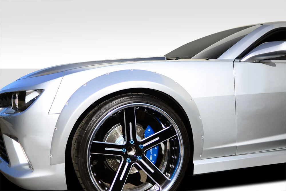 2010-2015 Chevrolet Camaro Duraflex Wide Body GT Concept Front Fender Flares ( 50mm) - 2 Piece