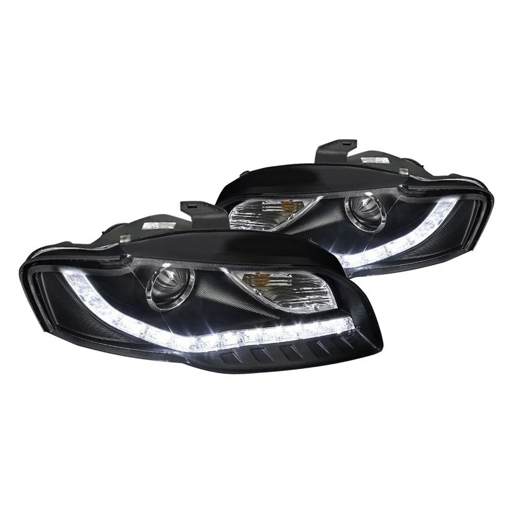 PROJECTOR HEADLIGHT BLACK R8 STYLE