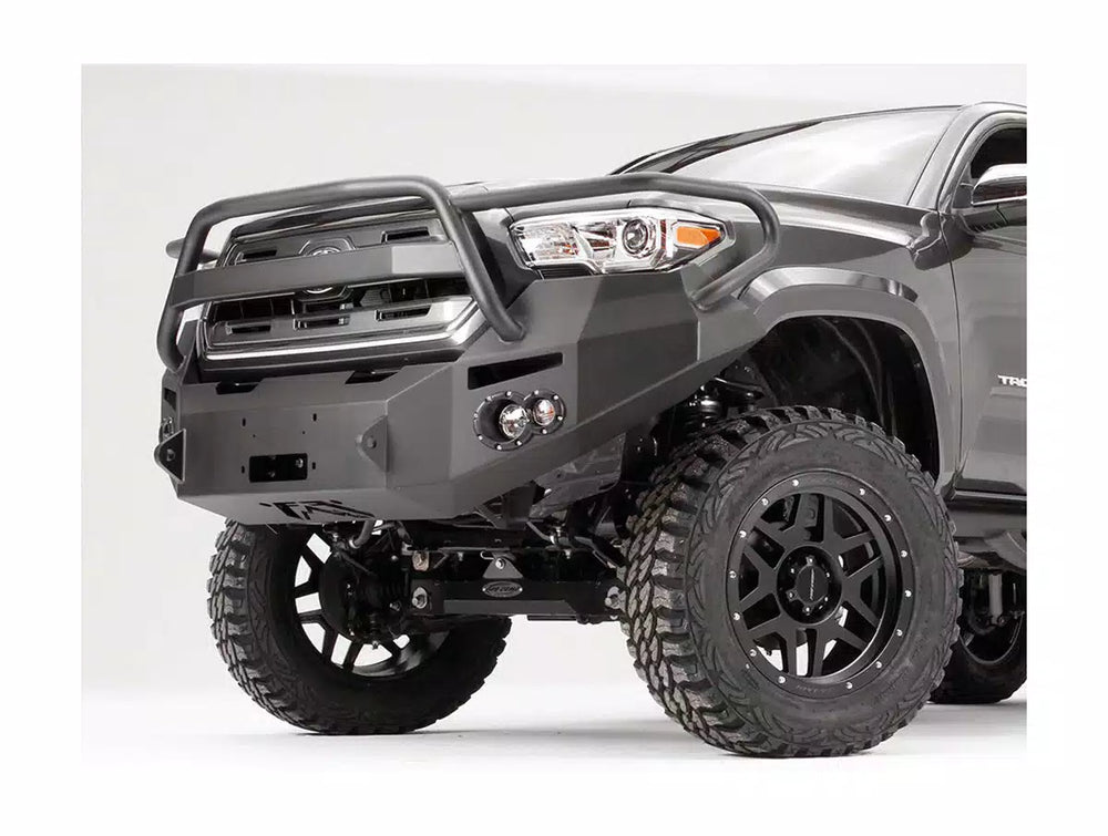 16C TACOMA WINCH BUMPER W/ GRILL GUARD MATTE BLACK