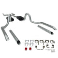 American Thunder Crossmember-Back Exhaust System Fits 1964-1972 GM A-Body With V8 Engines, 2.5 Inch Pipes Aluminized Steel Aggressive To Moderate Sound Flowmaster