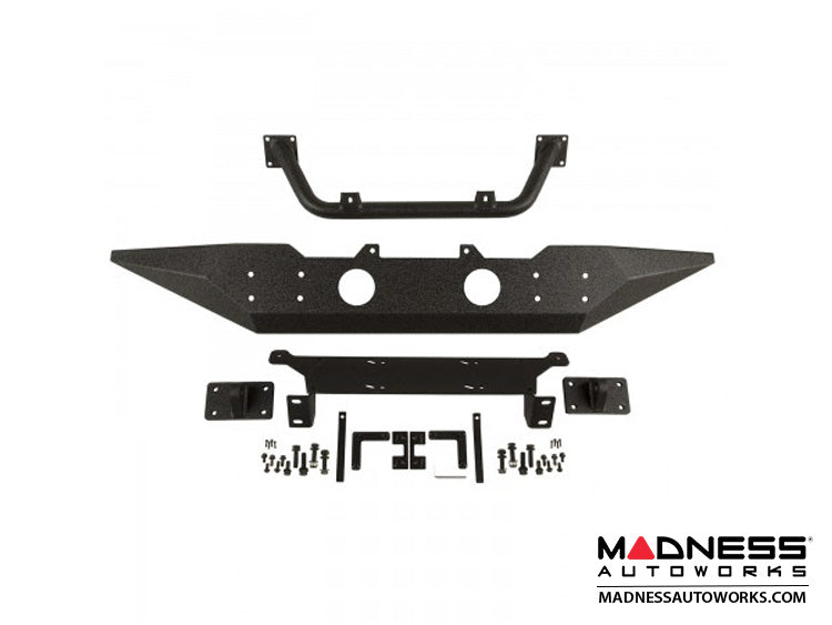 ~(78 lbs. 74X14X10)~ Spartan Bumper Front Standard Ends Overrider 07-18 Wrangler JK