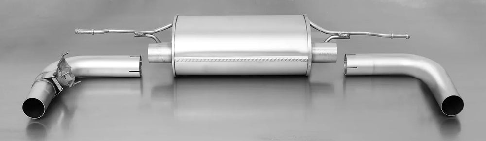 Remus 2014 Audi TT 2.0L FWD Axle Back Exhaust w/Conn Tube/Polished Tail Pipe Set