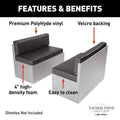 40IN DINETTE REPLACEMENT CUSHIONS MILLBRAE (SET OF 2 BOTTOM & 2 SIDE CUSHIONS)