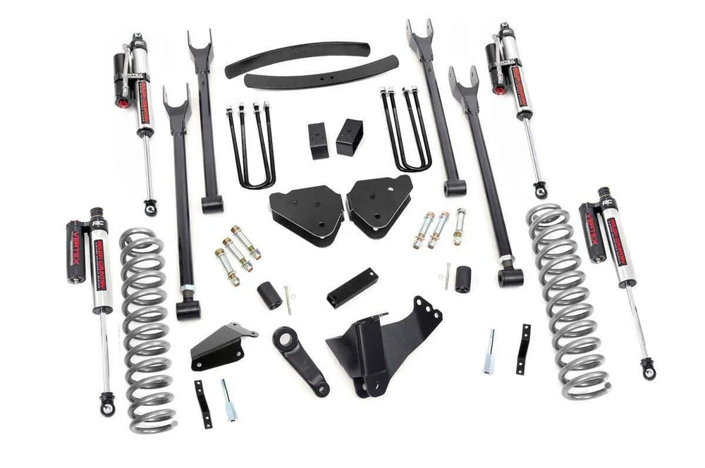 2x 690005 6 Inch Lift Kit Diesel 4 Link Vertex Ford Super Duty (05-07)