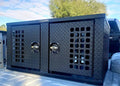 DOG BOX 48'X42' 2 BAY MATTE BLACK