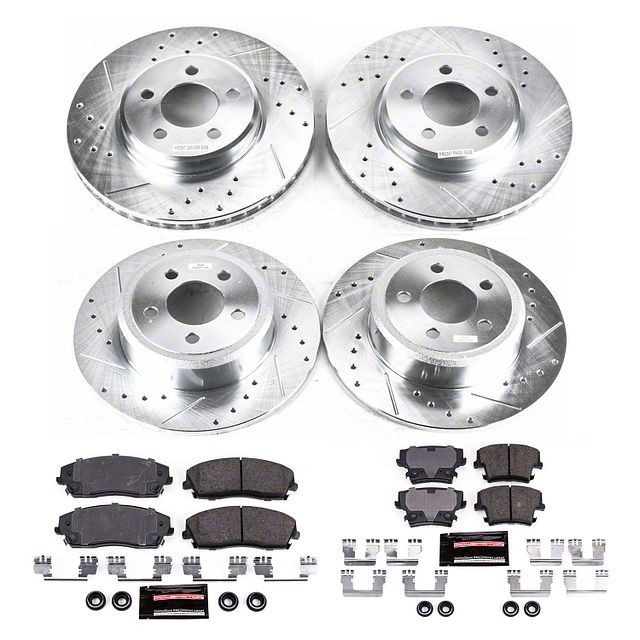 Power Stop 09-14 Chevrolet Express 1500 Front & Rear Z23 Evolution Sport Brake Kit w/Calipers