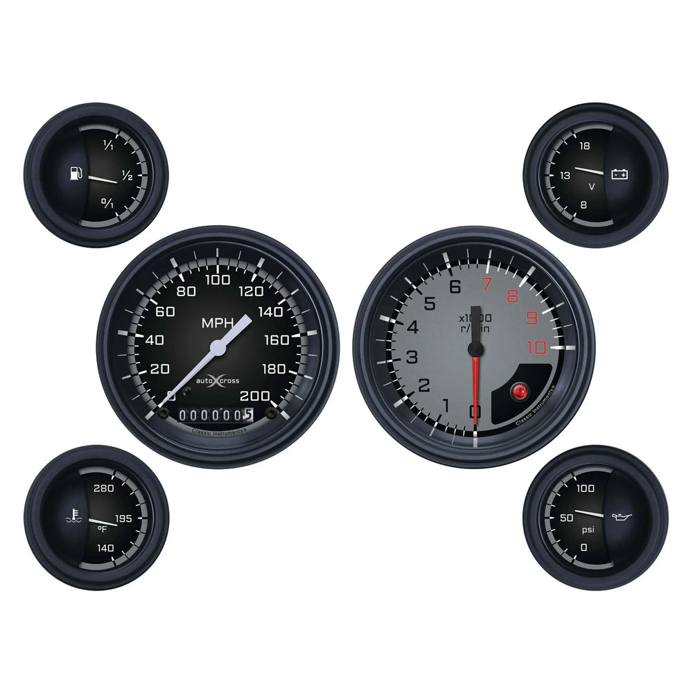 AUTO CROSS GREY 6 GAUGE SET-GM