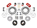 Wilwood 20-23 Chevy Corvette C8 Aero4 Red Rear Big Brake Kit - Slotted