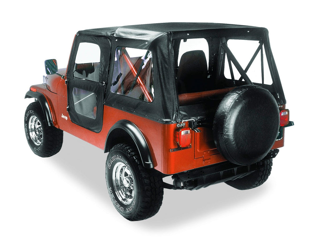 Jeep 1976-1986 CJ7; NOTE For OEM soft top hardware