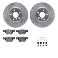R1 Concepts Brake Rotor- Blank with Ceramic Pads Hdw Fits BMW 535i