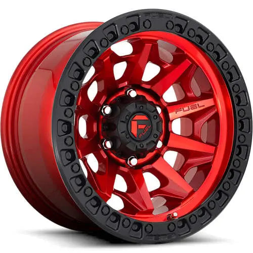 ~(44 lbs. 23X23X12)~ COVERT 20x9 6x135.00 CANDY RED BLACK BEAD RING (13 mm)