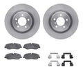 R1 Concepts E- Line Series Brake Rotor with Ceramic Brake Pads Hdw Fits Land Rover