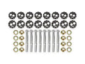 BMR 14-19 Chevrolet Corvette C7 Front & Rear Lower Control Arms Camber Bolt Kit - Black Anodized