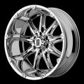 KMC XD SERIES XD779 BADLANDS CHROME PLATED 20x9 6X135 bp 5.71 b/s 18 offset