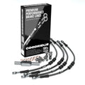 Goodridge 20-23 HD FLHP -4in Clear Brake Line Kit w/Stainless Steel Fittings