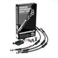 Goodridge 20-23 HD FLHP -4in Clear Brake Line Kit w/Stainless Steel Fittings