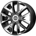 Wheel Pros KM710 20X8.5 5X115 S-BLK CHR INS 38M KM71028515738