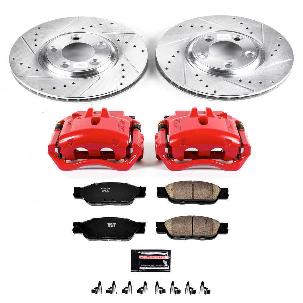 Power Stop 03-04 Jaguar S-Type Front Z23 Evolution Sport Brake Kit w/Calipers