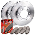 R1 12-19 Mercedes-Benz GLE500 Rear Carbon Coated Brake Rotor Set w/Optimum OE Pads and Hardware