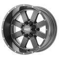 Wheel Pros Moto Metal MO962 18X10 6X4.5 S-GRY MILL -24MM MO96281064424N