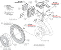 Wilwood 70-76 Porsche 914 Rear Powerlite Brake Kit Dilled & Slotted - Black