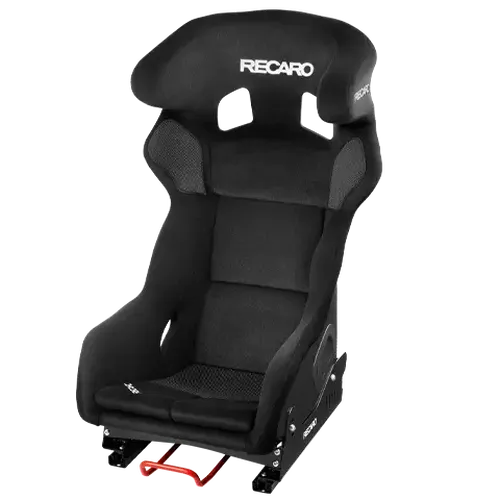 Recaro Pro Racer SPG Display Seat (Race Shell) - Black Velour w/Steel Side Mount & Black Base