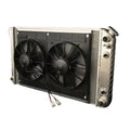 Radiator w/Fans Chevelle LS 64-77 Auto Trans Raw