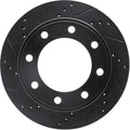 R1 12-22 Ford F-250 Super Duty Front & Rear Drill/Slot Carbon Coated Rotor Set w/Off-Road/Tow Pads
