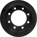 R1 12-22 Ford F-250 Super Duty Front & Rear Drill/Slot Carbon Coated Rotor Set w/Off-Road/Tow Pads